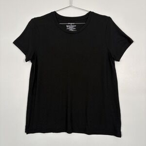 Bombas Shirt Mens Large Black Merino Wool Short Sleeve Crewneck Tagless Tee